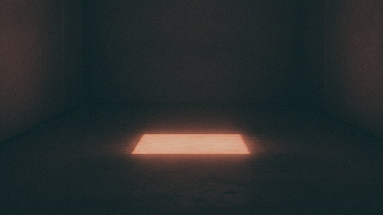Cinematic ghost-story portrait of a person behind a translucent veil in a dim corridor